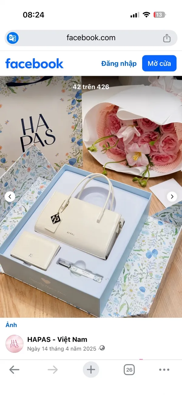 Pass set quà tặng HAPAS newtag màu xanh dương