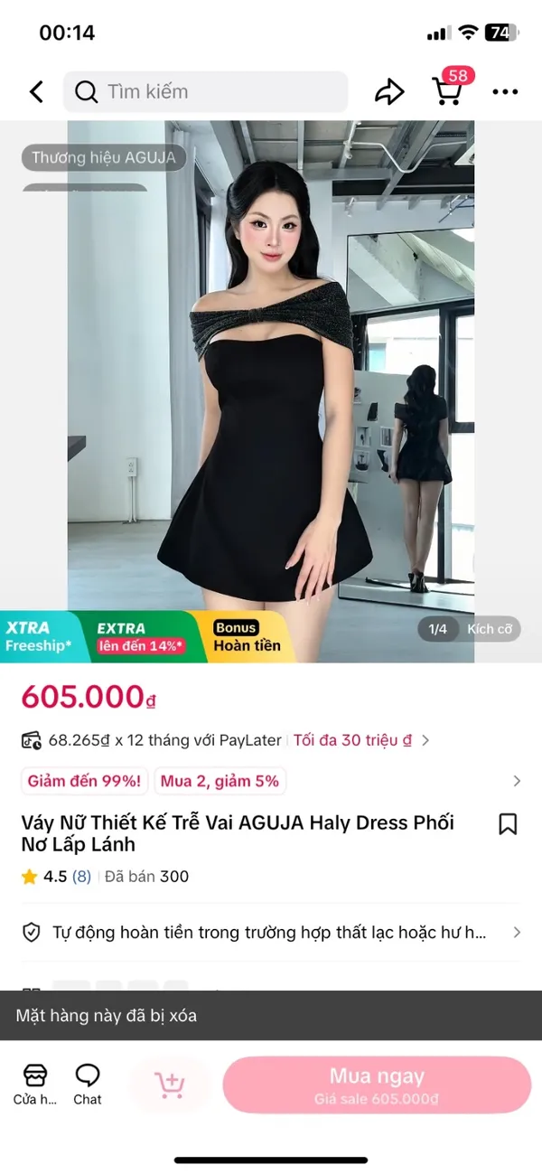 Pass set váy ngắn Aguja kèm choàng vai màu đen