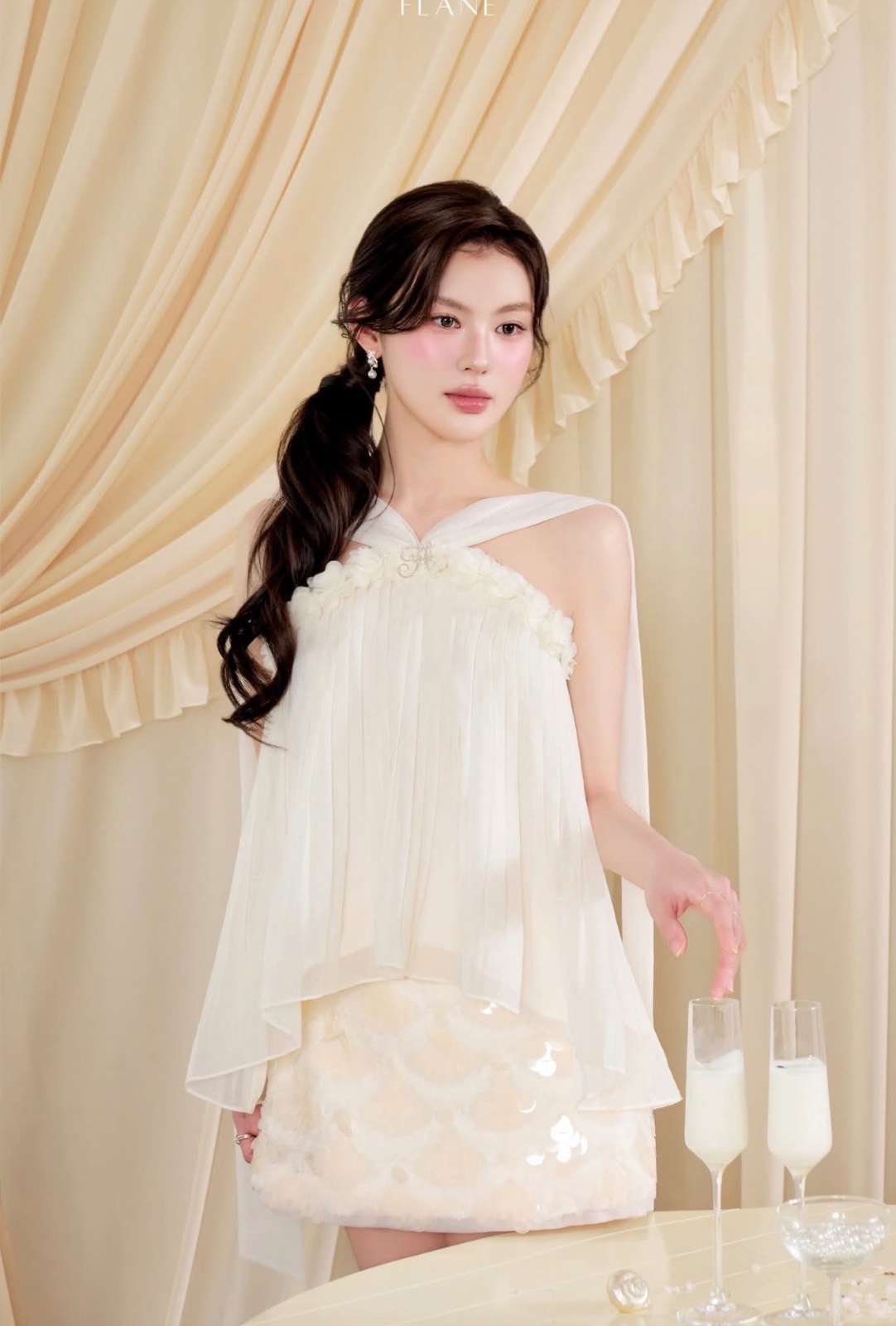 Thanh lý Pass set váy Flane chính hãng new chưa mặc - ảnh 2