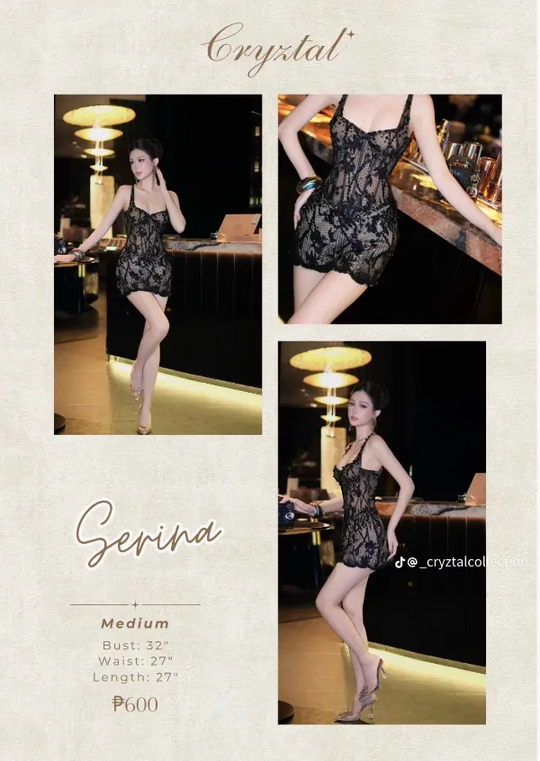 Thanh lý Pass đầm Yang Mimi ren ngắn màu đen quyến rũ size L - ảnh nhỏ 2