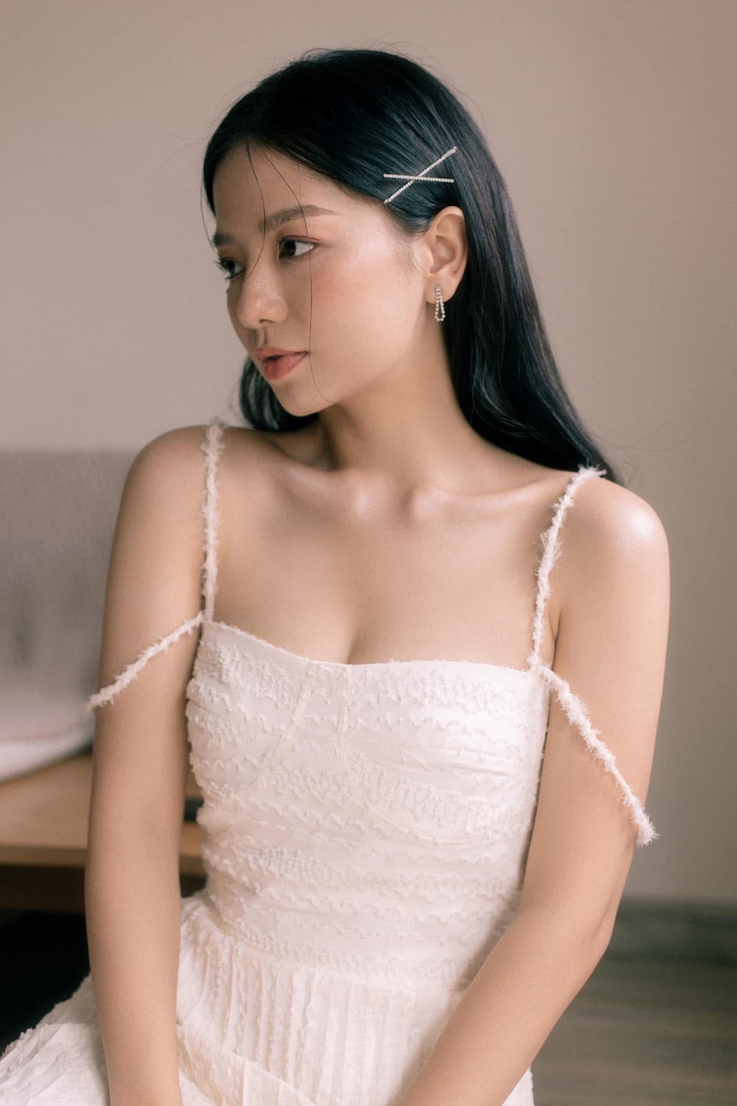Thanh lý Pass đầm trắng TrioJi size M - ảnh 3