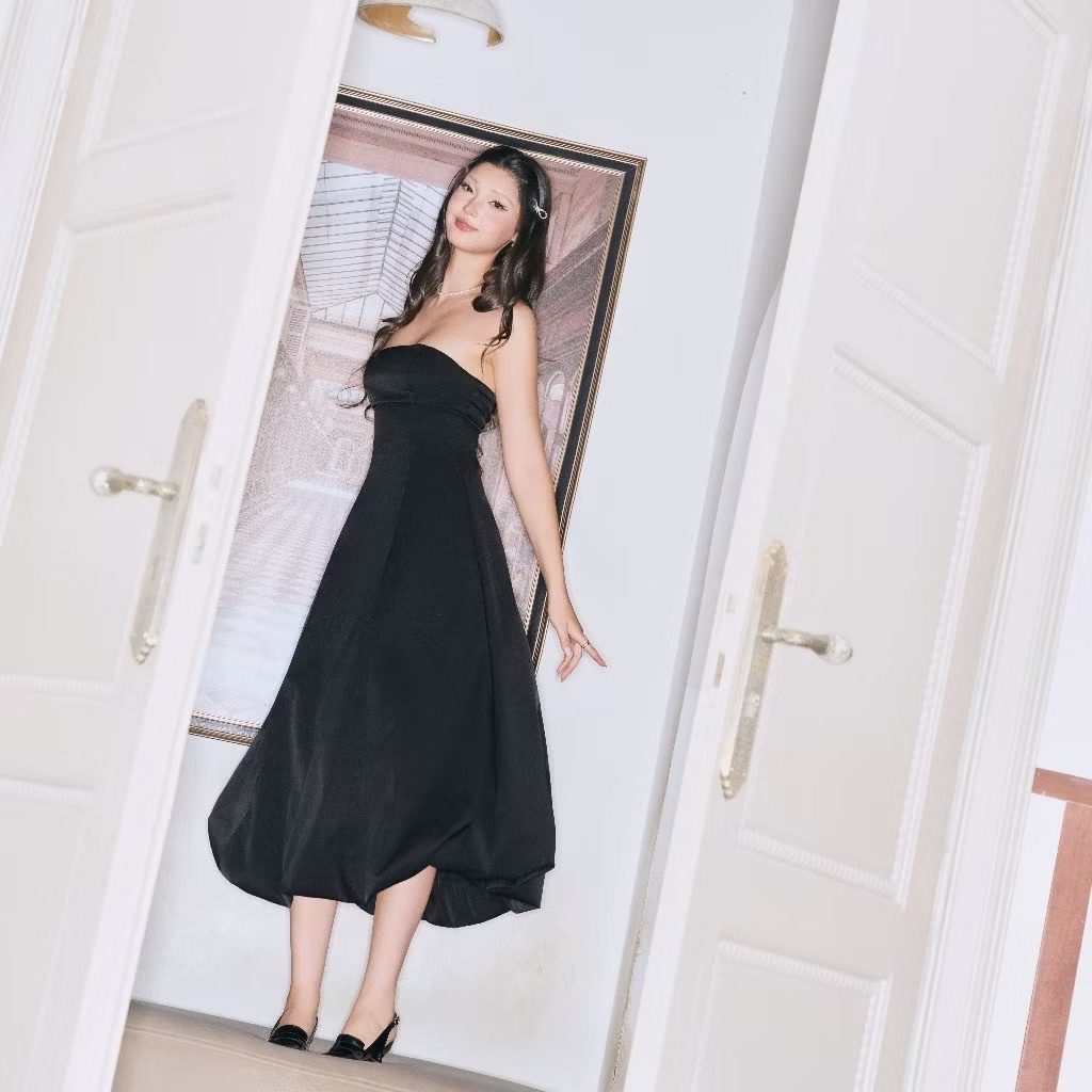 Thanh lý Pass váy đen cúp ngực dáng bí Dottie - ảnh 4