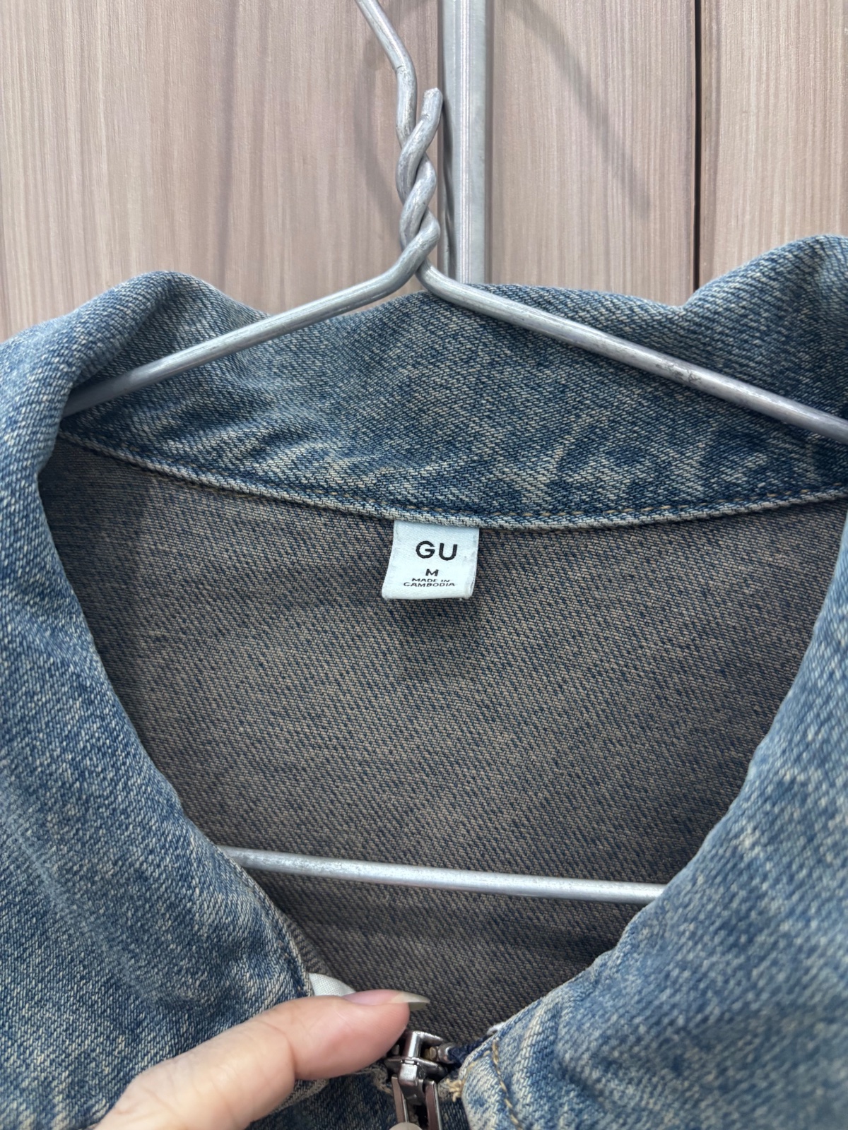 Thanh lý Pass áo khoác jeans lửng hãng GU auth - ảnh 4