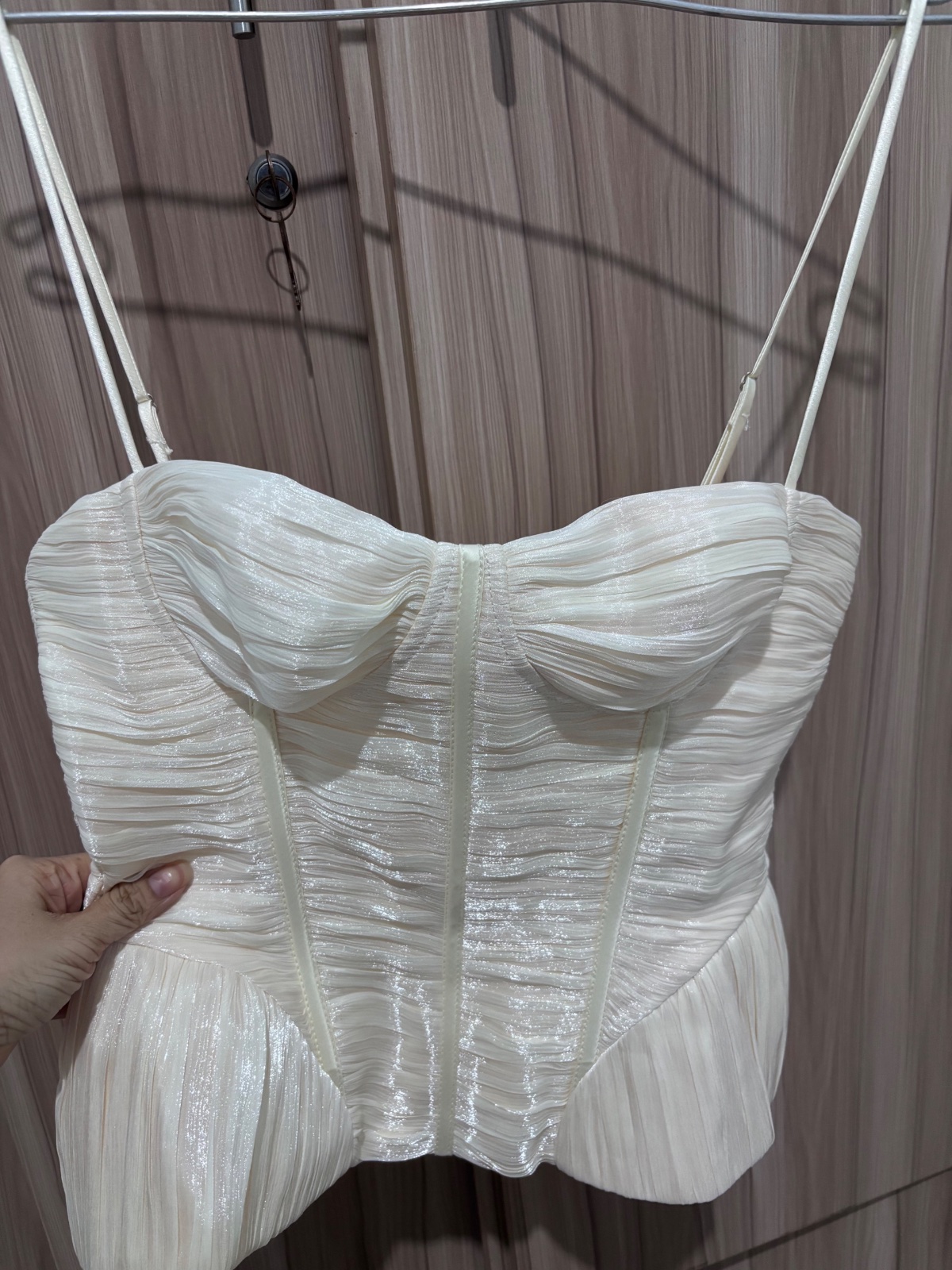 Thanh lý Pass Áo Corset Trắng 2 Dây Oanh BiBi - ảnh 3