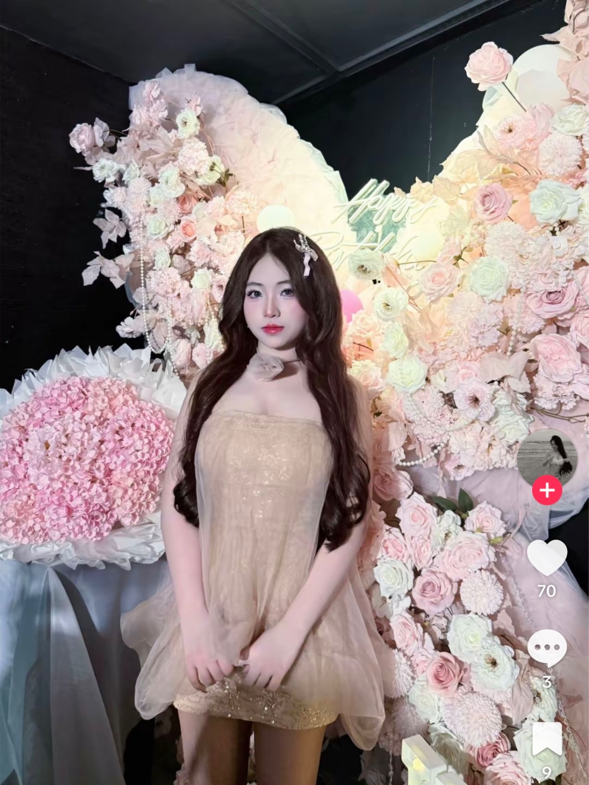 Thanh lý Pass váy ngắn kim sa ôm body màu nâu M Store - ảnh 2