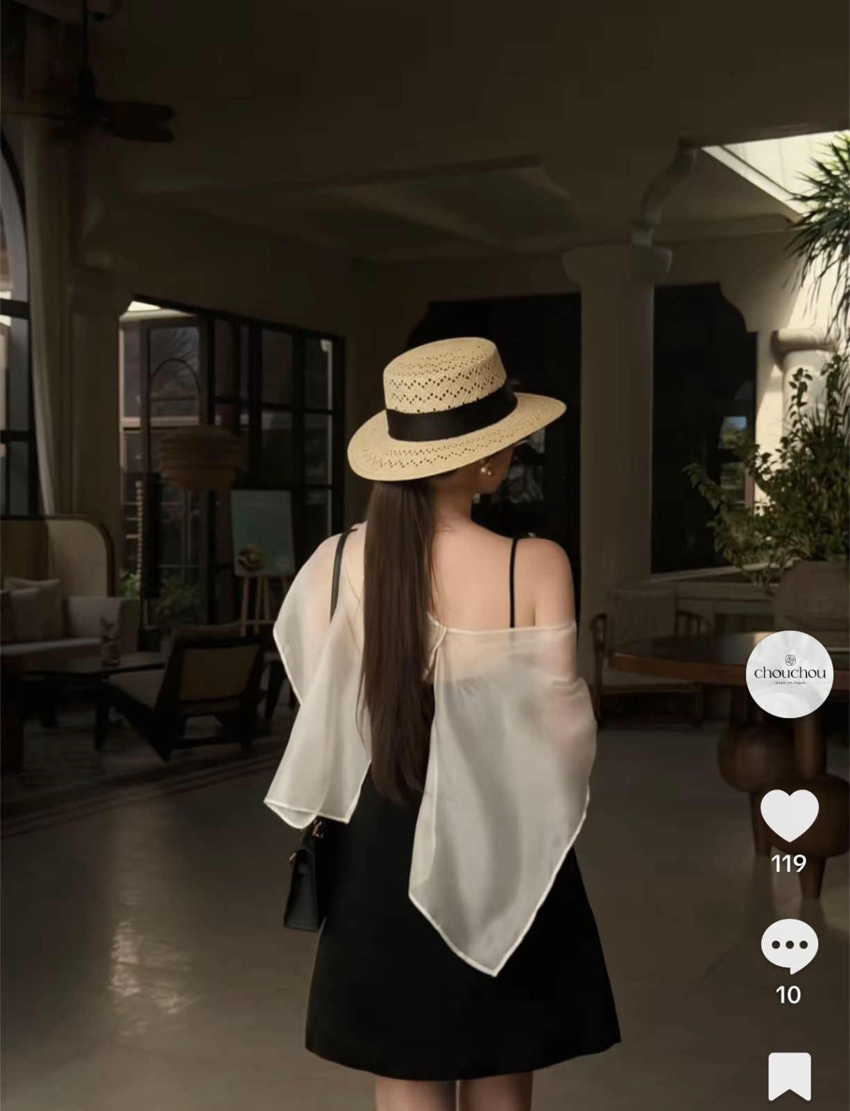 Thanh lý Pass đầm suông đen ChouChou - ảnh 2