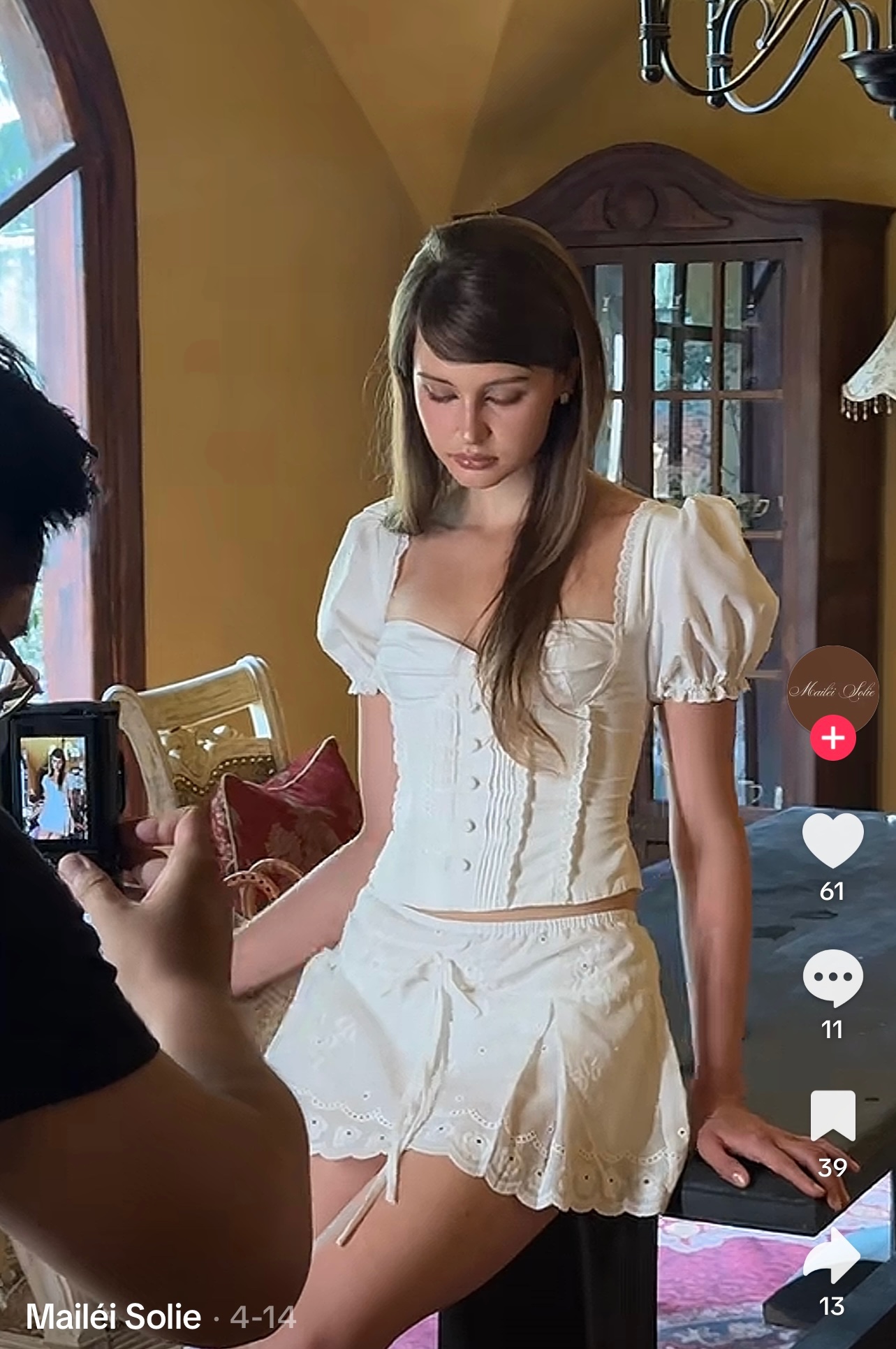 Thanh lý Pass áo corset tay bồng của brand Maileisolie - ảnh 2