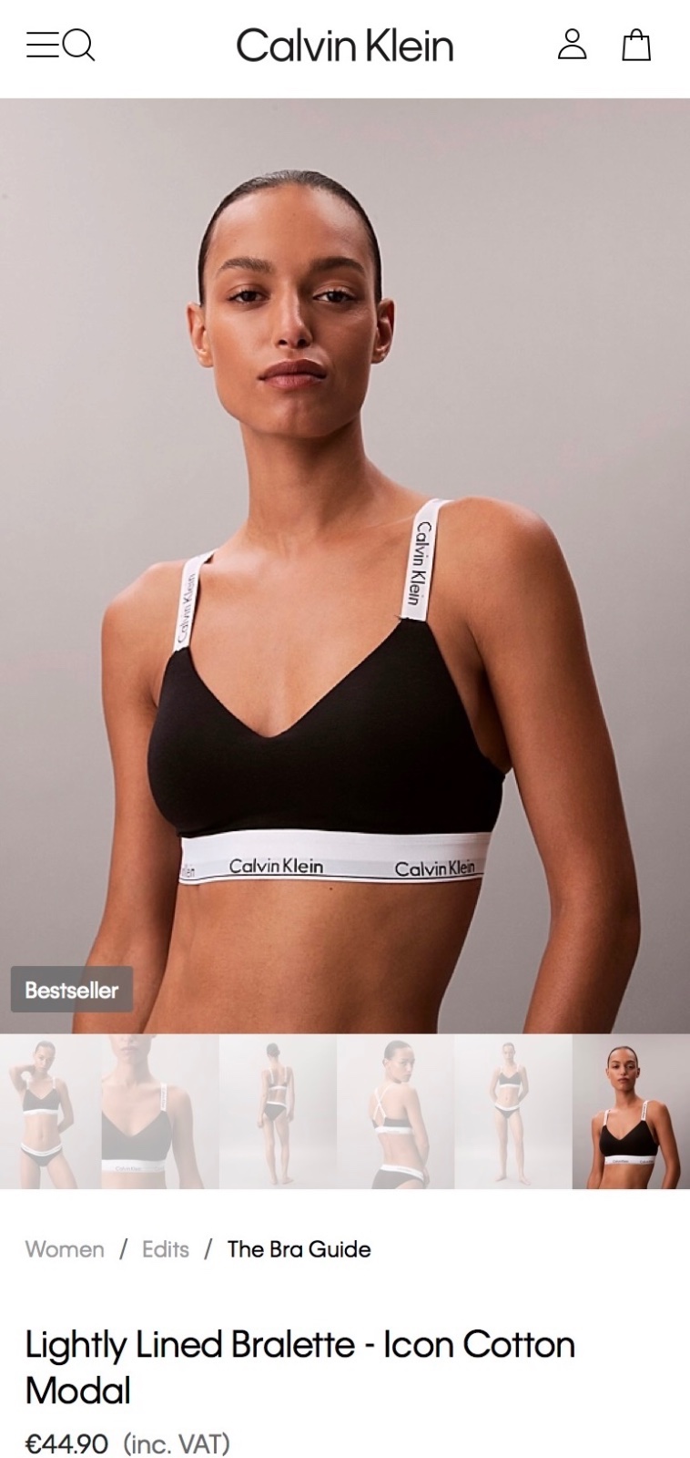 Thanh lý Pass Bralette Calvin Klein size XS new - ảnh 2