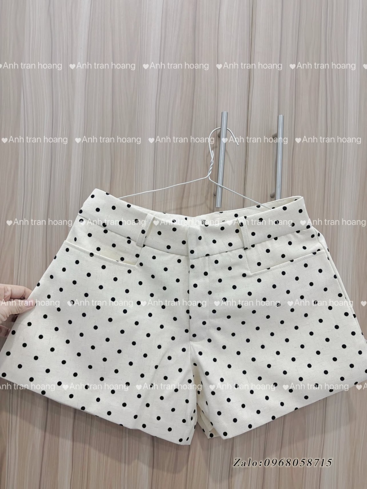 Thanh lý Pass new quần short basic chấm bi Trân Ali - ảnh 2