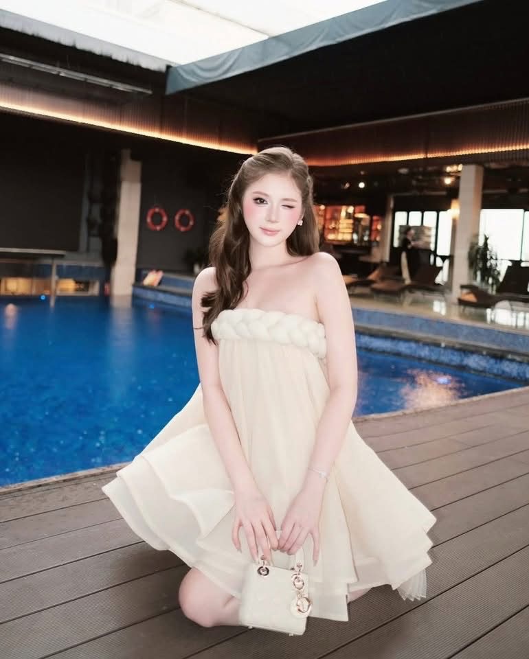 Thanh lý Pass váy cúp ngực Glamdoll màu kem tiểu thư xinh xắn - ảnh 1