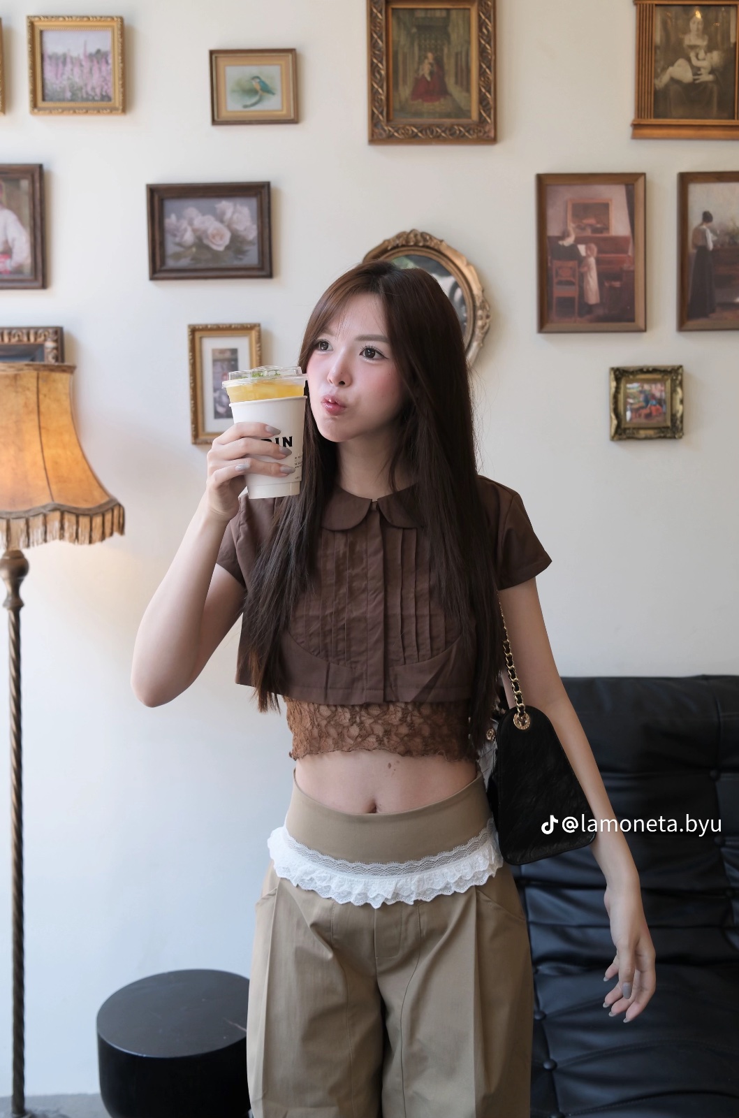 Thanh lý Pass set áo lưới kèm áo khoác ngoài Mania Cutie - ảnh 3