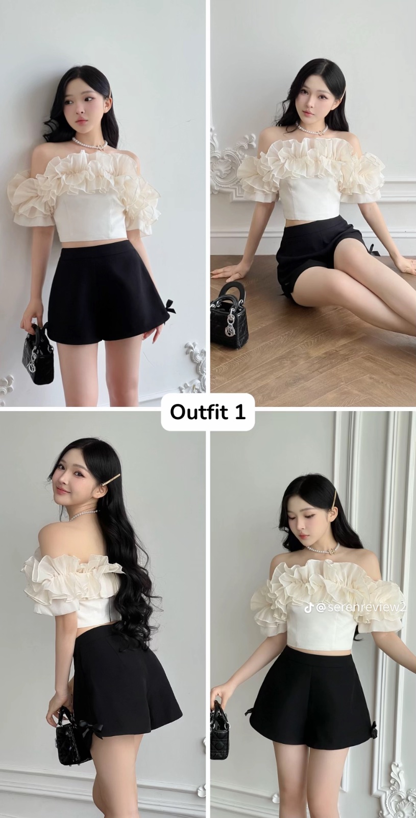 Thanh lý Pass áo Somee bẹt vai nhún bèo size S full tag - ảnh 1