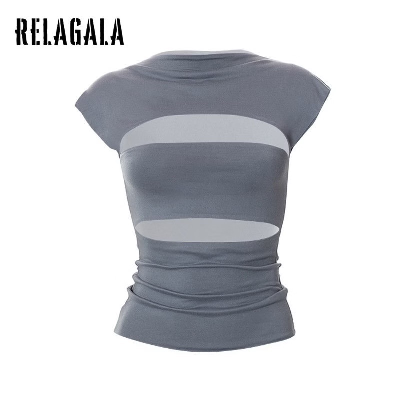 Thanh lý Pass Áo Thun Xám RELAGALA Ôm Body - ảnh 2