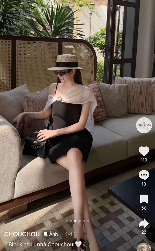 Pass đầm suông đen ChouChou 