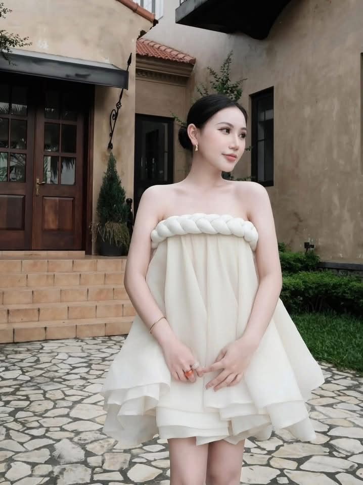 Thanh lý Pass váy cúp ngực Glamdoll màu kem tiểu thư xinh xắn - ảnh 4