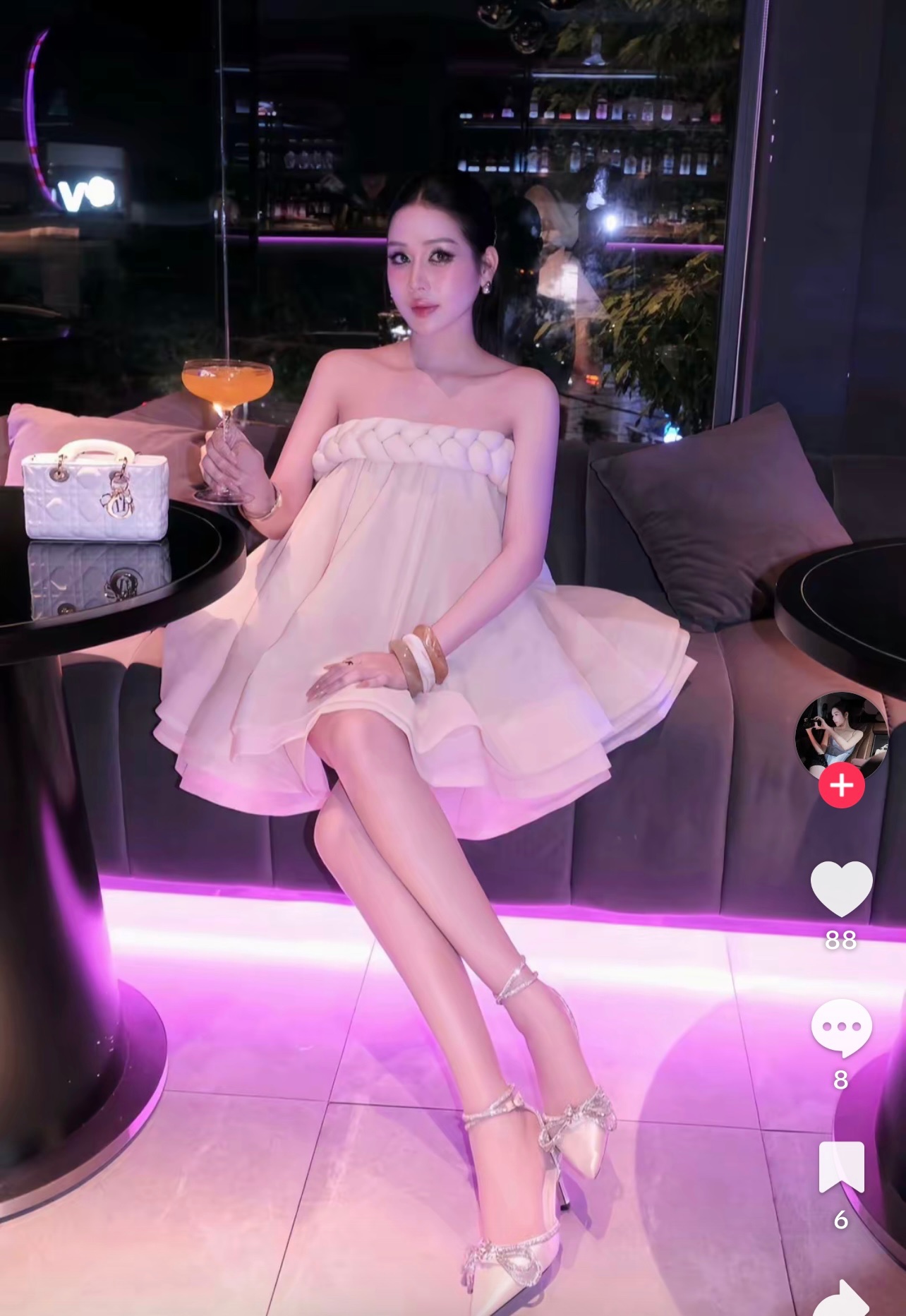 Thanh lý Pass váy cúp ngực Glamdoll màu kem tiểu thư xinh xắn - ảnh 2