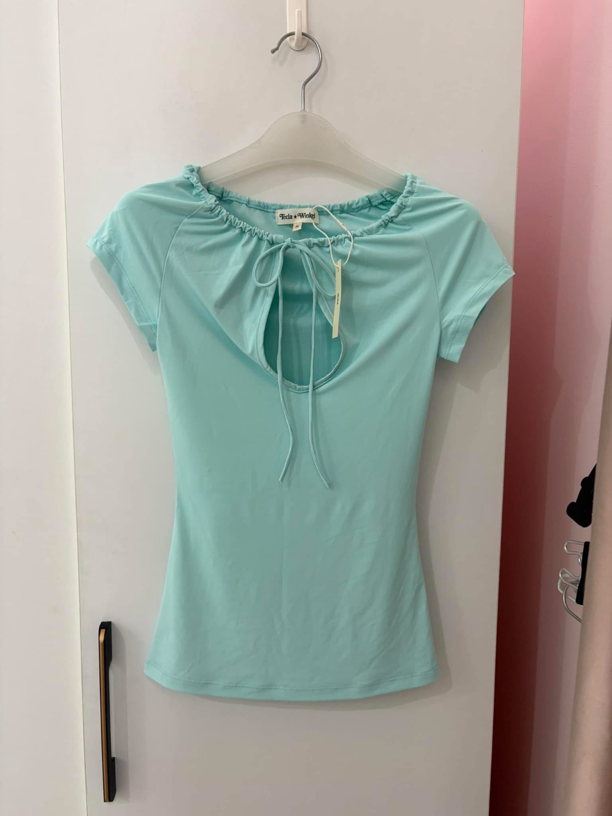 Thanh lý Pass áo thun ôm body xanh mint Onon Made trending - ảnh 3