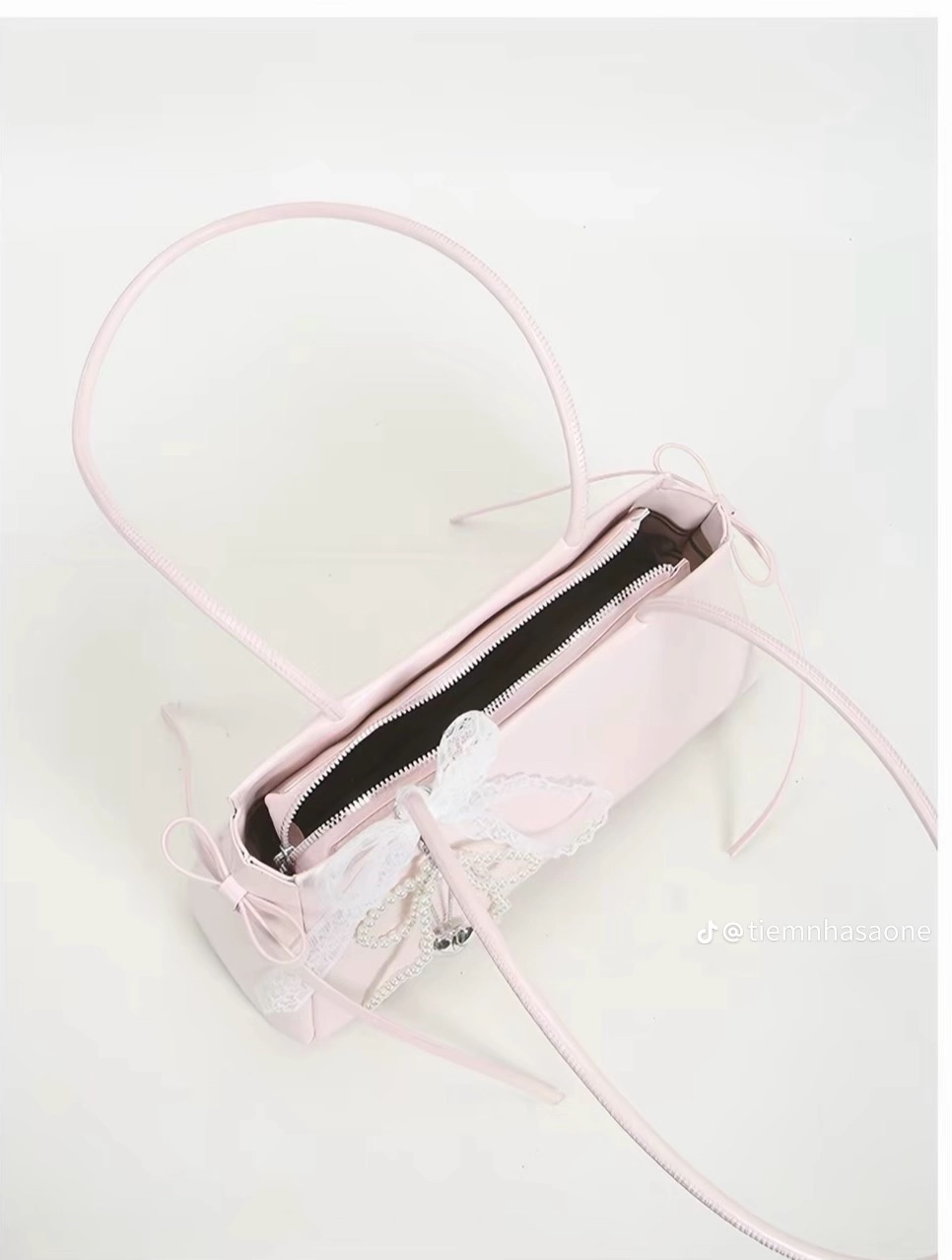 Thanh lý Pass túi Caidre màu hồng pastel xinh xắn - ảnh 3