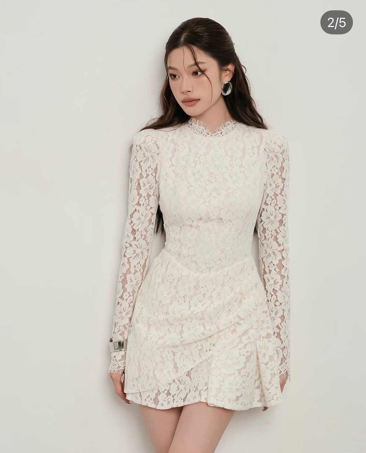 Thanh lý Pass váy ngắn ren tay dài Cmee.studio - ảnh 1